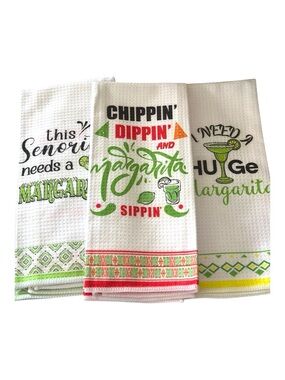 Kitchen - Cocktail Towels NWT | Margarita Themed Towels 24 x 20" Gift